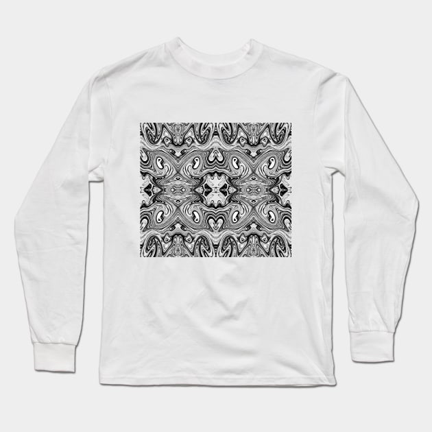 Abstract psychedelic pattern Long Sleeve T-Shirt by PaepaeEthnicDesign